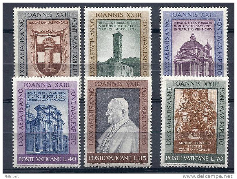 Vatican 1961 Sc.317-322 Ioannis ** - Unused Stamps