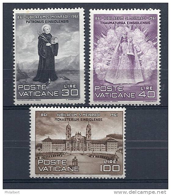 VATICANO 1961 S. MEINRADO SERIE COMPLETA ** - Unused Stamps