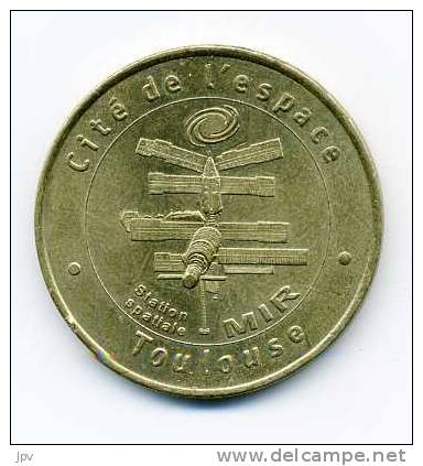 MEDAILLE OFFICIELLE MILLENIUM 2001. CITE DE L' ESPACE TOULOUSE . STATION MIR . MONNAIE DE PARIS. - 2001