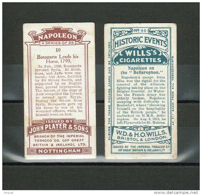 Mini Cartes Jointes Dans Les Paquets De Cigarettes John Player & Sons + Wills´s Cigarettes (17 Cartes) - Autres & Non Classés