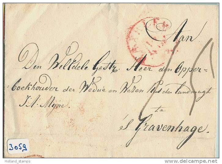 BRIEFOMSLAG Van HAARLEM Naar 's-GRAVENHAGE (3059) - ...-1852 Voorlopers
