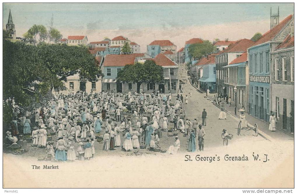 AMÉRIQUE - ANTILLES -  GRENADA W.J.  St. George's   The Market - Grenada