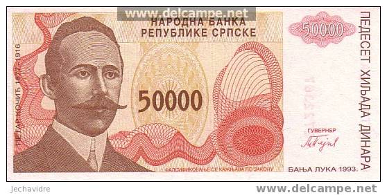 BOSNIE-HERZEGOVINE   50 000 Dinara   Daté De 1993   Pick 150a     ***** BILLET  NEUF ***** - Bosnia And Herzegovina