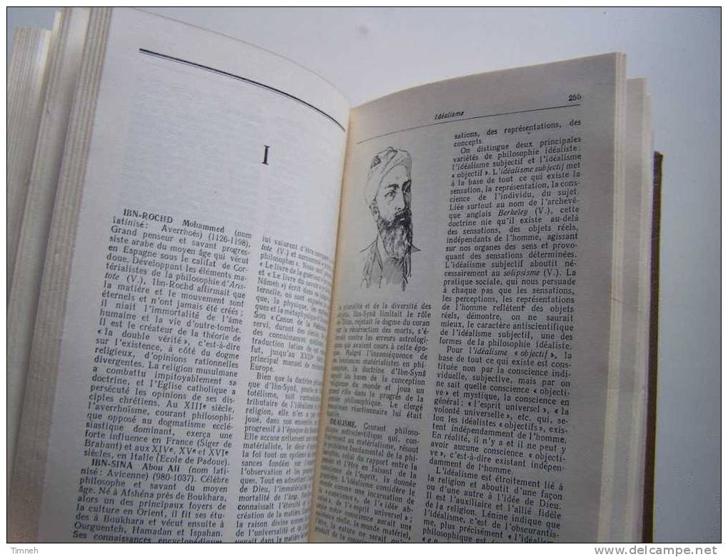 PETIT DICTIONNAIRE PHILOSOPHIQUE-Rosenthal Ioudine-1955 éditions En Langues étrangères MOSCOU-en Français- - Dictionaries