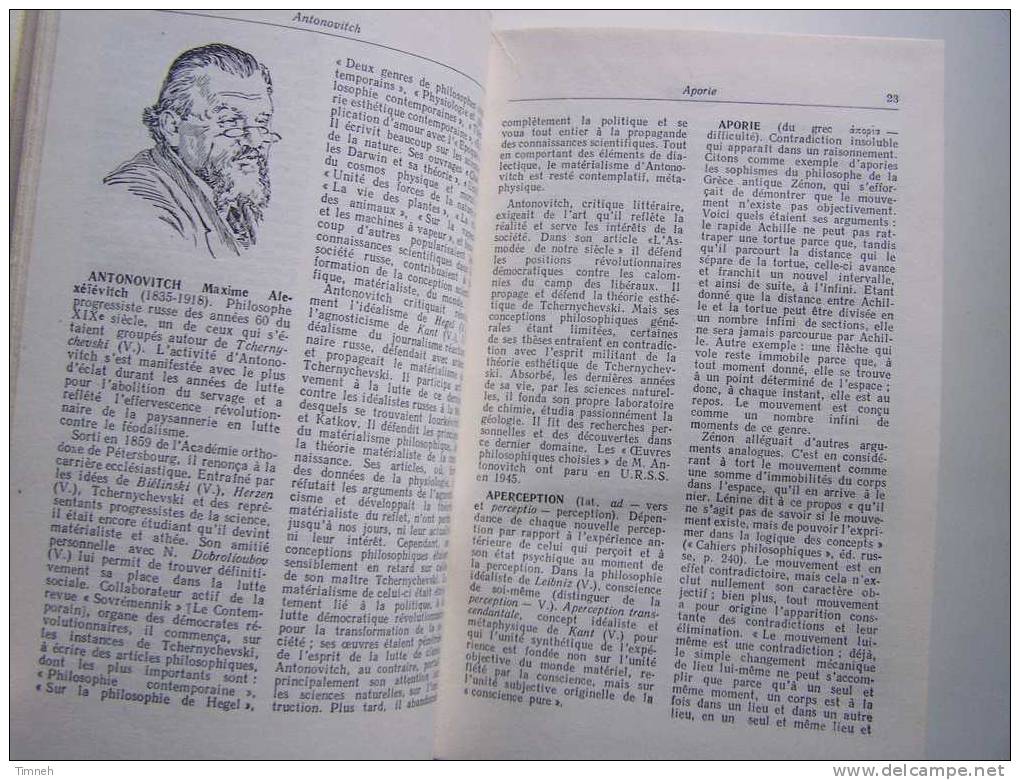 PETIT DICTIONNAIRE PHILOSOPHIQUE-Rosenthal Ioudine-1955 éditions En Langues étrangères MOSCOU-en Français- - Dictionaries