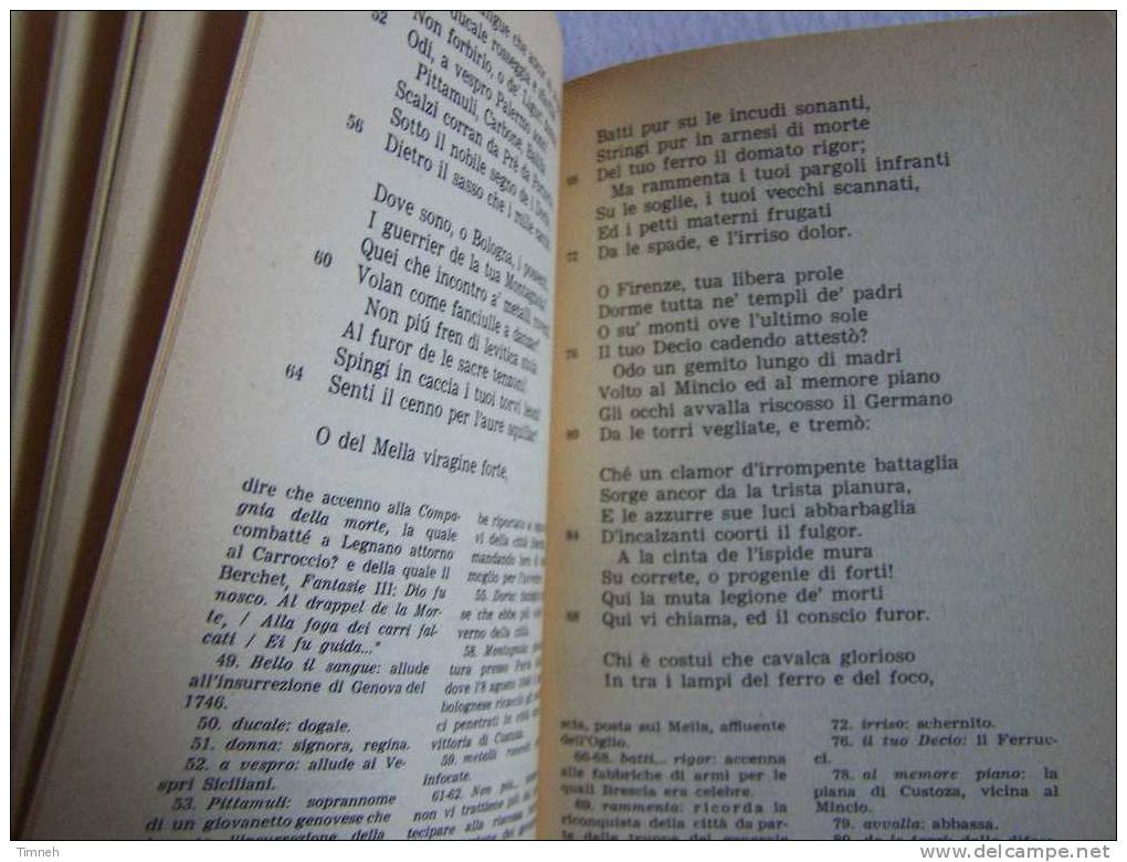 3 Volumes-TUTTE LE POESIE-GIOSUE CARDUCCI-1964 Biblioteca Universale Rizzoli-Juvenilia-intermezzo-rime E Ritmi Odi.... - Poëzie