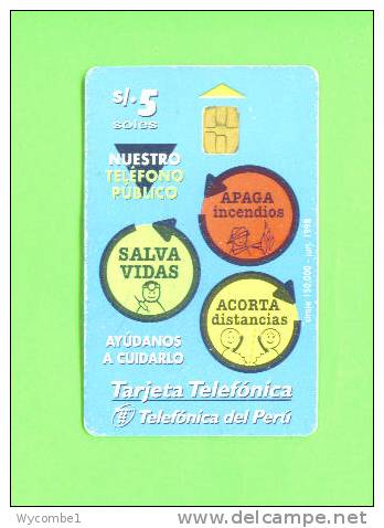PERU - Chip Phonecard As Scan - Pérou