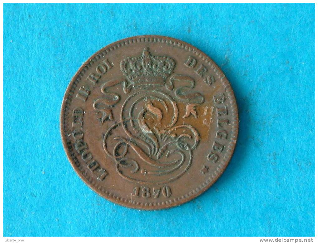 1870 FR - 2 Centiem ( Morin 207 - For Grade, Please See Photo ) ! - 2 Cent