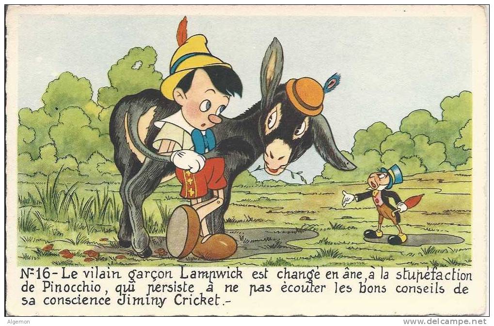 1729 - Pinocchio Carte N° 16 - Autres & Non Classés