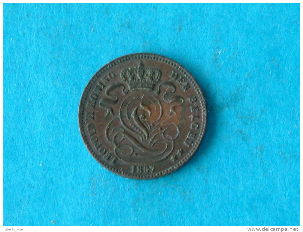 1887 VL - 1 Centiem ( Morin 226 - For Grade, Please See Photo ) ! - 1 Centime