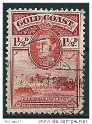 Goldküste 1938 G VI - Festung Christiansborg  11/2 P  Mi-Nr.107  Gestempelt / Used - Gold Coast (...-1957)