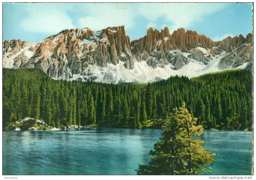 Italy - Lago Di Carezza - Old Unused Real Photo Postcard [P2484] - Other & Unclassified