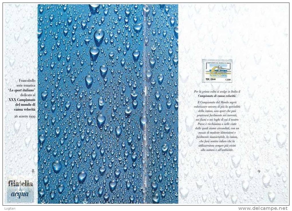 Filatelia -  FILATELIA E ACQUA  ANNO 1999 - 2003  SPECIALE OFFERTA DI FOLDERS EMESSI DALLE POSTE ITALIANE - Folder