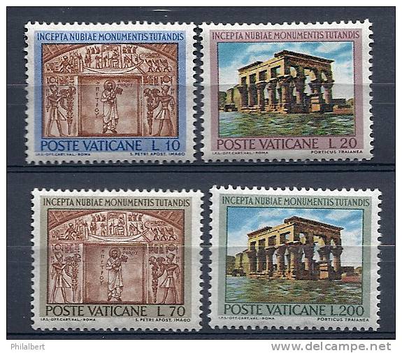 1964, Vaticano, Monumenti Della Nubia , Serie Completa  ** - Unused Stamps