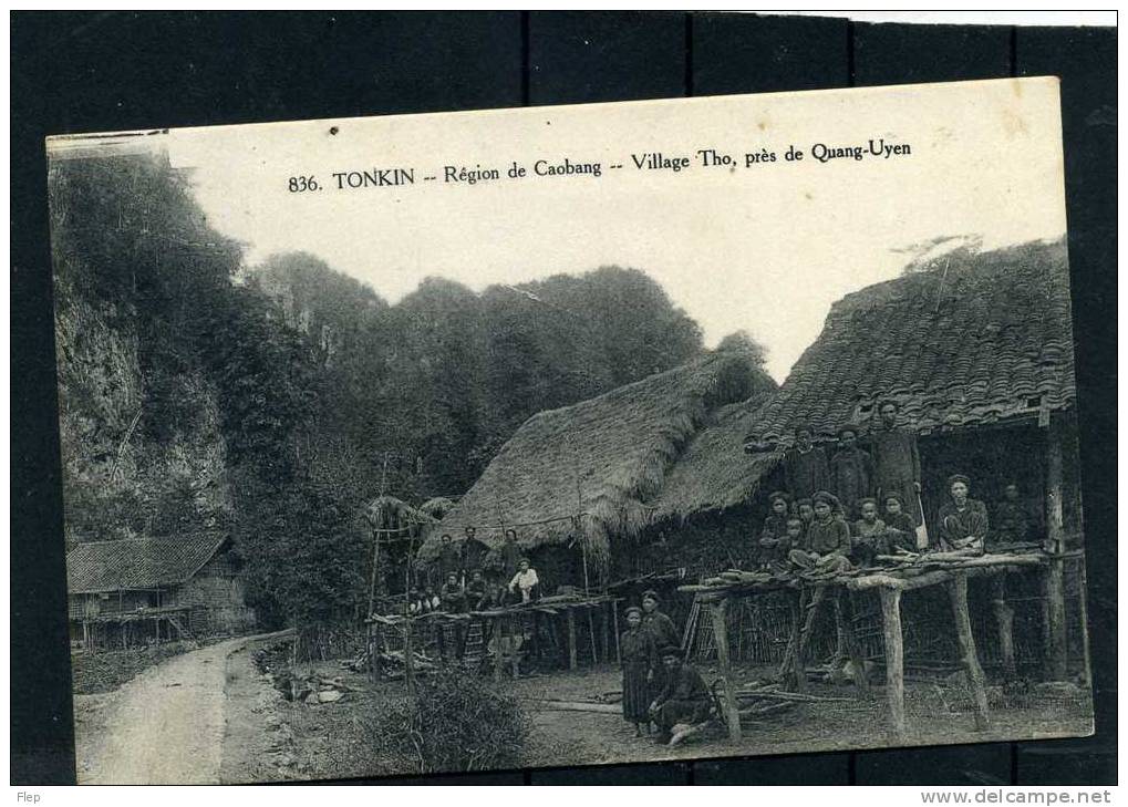 INDOCHINE , TONKIN , édit. DIEULEFILS N° 836 , Région De CAOBANG , Village Tho, Près De Quang Uyen - Viêt-Nam