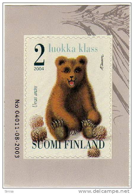 Finland / Bear / Self Adhesive Stamp - Neufs