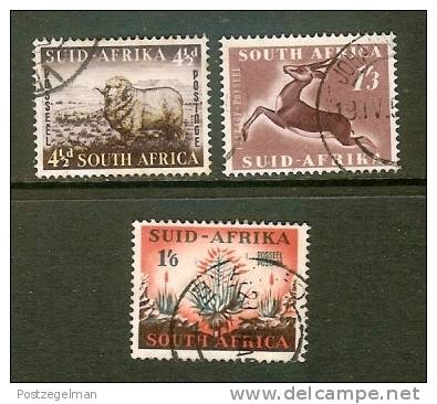 SOUTH AFRICA UNION 1953 Used Stamps Definitive Issue  Nrs. 234-236 - Usados