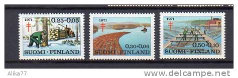 FINLANDE      Neuf **      Y. Et T.  N° 651 / 653       Cote:  4,00 Euros - Unused Stamps