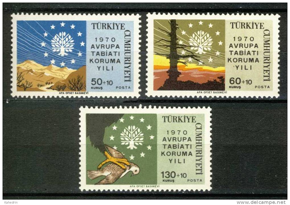 Turkey/Turquie/Türkei 1970, Nature - Tree - Bird **, MNH - Ungebraucht
