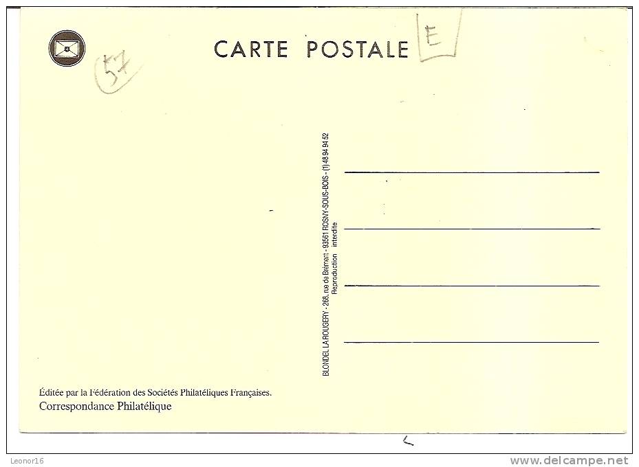 FORBACH   -  *//* JOURNEE DU TIMBRE Du 7 Mars1992 *//*   -    Editeur : Fédér. Phila. Francaise   N° / - Forbach