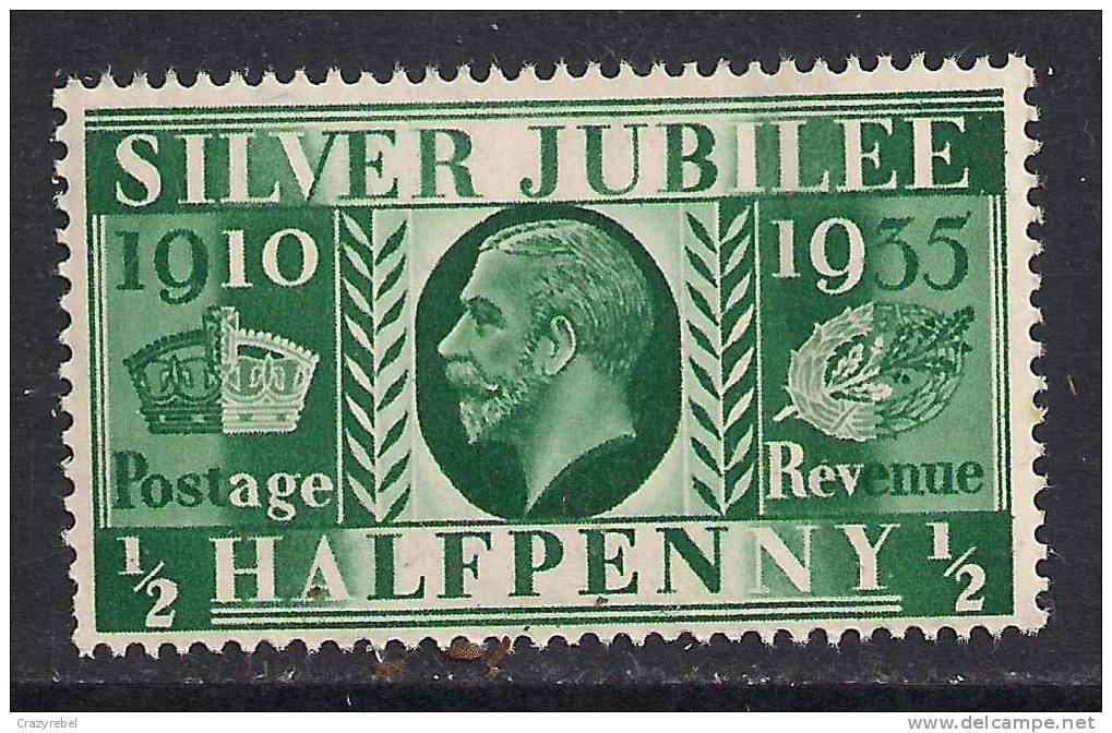 GB 1935 KGV SILVER JUBILEE 1/2d GREEN UNUSED SG 453 (872) - Neufs