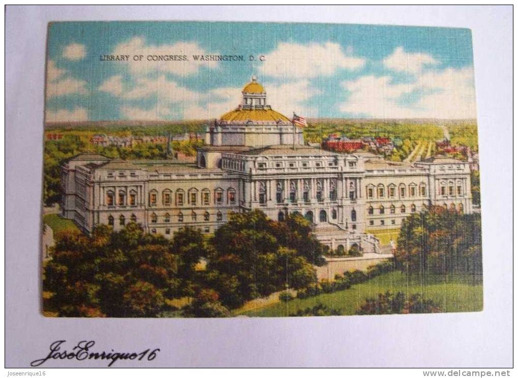 LIBRARY OF CONGRESS, WASHINGTON DC, Nº 2613 - Washington DC