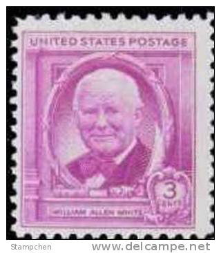 1948 USA William Allen White Stamp Sc#960 Famous - Ongebruikt