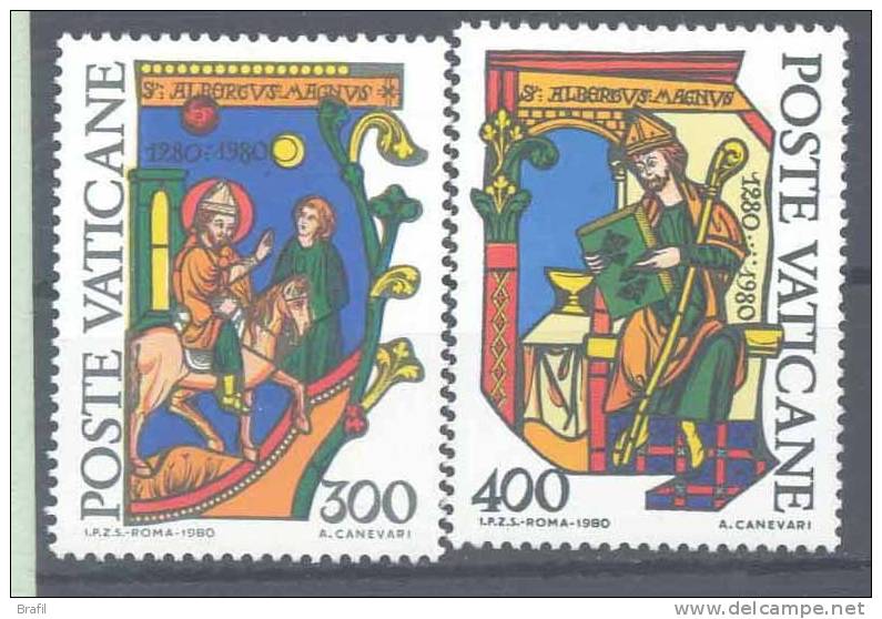1980, Vaticano, Morte S. Adalberto Magno  , Serie Completa Nuova - Nuovi