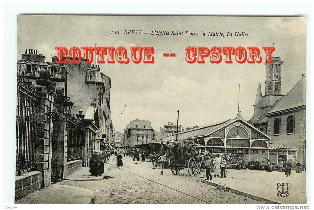 HALLE Du MARCHE De Brest - Attelage - Halles - Dos Scané - Halles