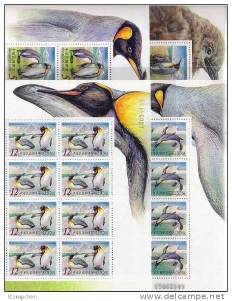 Block 8 Nice Margins-2006 Cute Animal - King Penguin Stamps Bird Fauna Iceberg Ocean Antarctic Diving Swimming - Pinguïns & Vetganzen