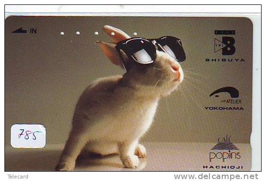 Télécarte Japon * LAPIN (785) RABBIT  * PHONECARD JAPAN * KANINCHEN * KONIJN * CONEJO * - Konijnen