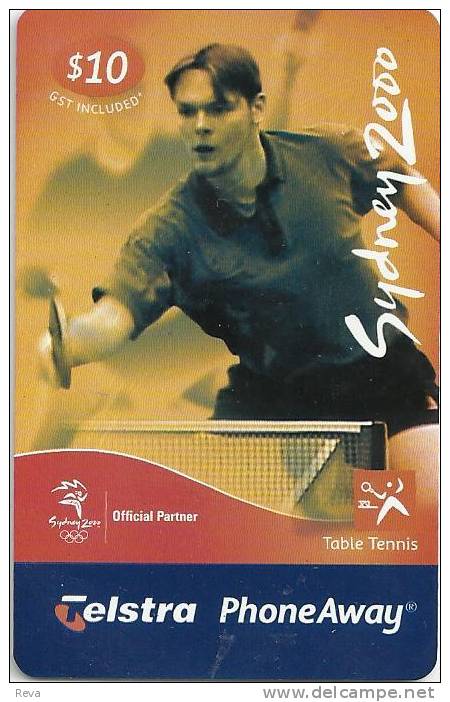 AUSTRALIA $10 PA SYDNEY 2000 OLYMPIC  TABLE TENNIS SPORT CODE: 80PA READ DESCRIPTION !! - Australia