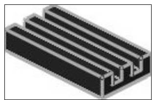 Lego 2412 2412b Tile Grille  1 X 2  Noir - Lego System