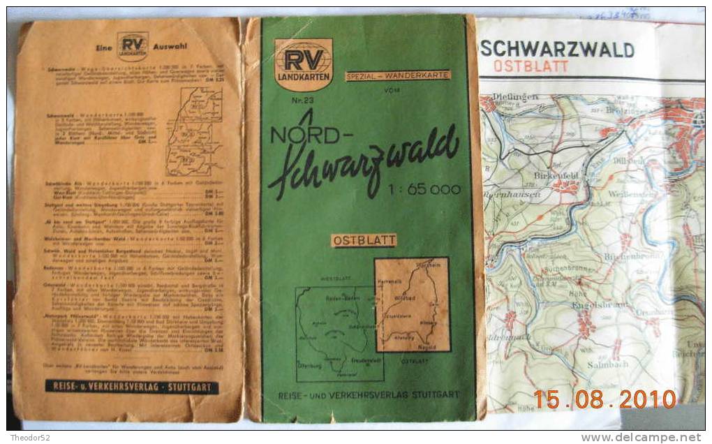 RV Stuttgart Landkarte- Spezialwanderkarte Nr. 23 - Maps Of The World