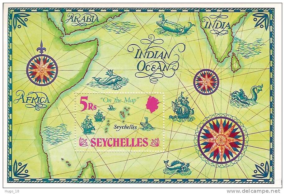 Seychelles 1971: Bloc Les Seychelles Sur La Carte  YT N° 2 - Seychelles (1976-...)