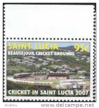 2007 St Lucia, Sport, Beausejour Cricket Grounds, Landscape, MNH - St.Lucie (1979-...)