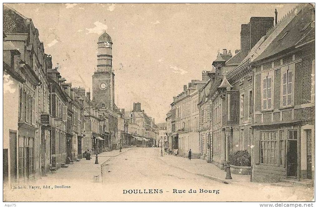 DOULLENS   Rue Du Bourg  (mauvais état) - Doullens