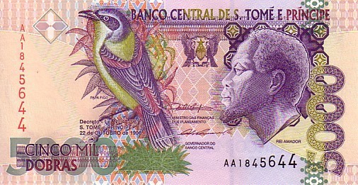 SAN TOME ET PRINCIPE   5 000 Dobras  Daté Du 22-10-1996   Pick 65a     ***** BILLET  NEUF ***** - São Tomé U. Príncipe