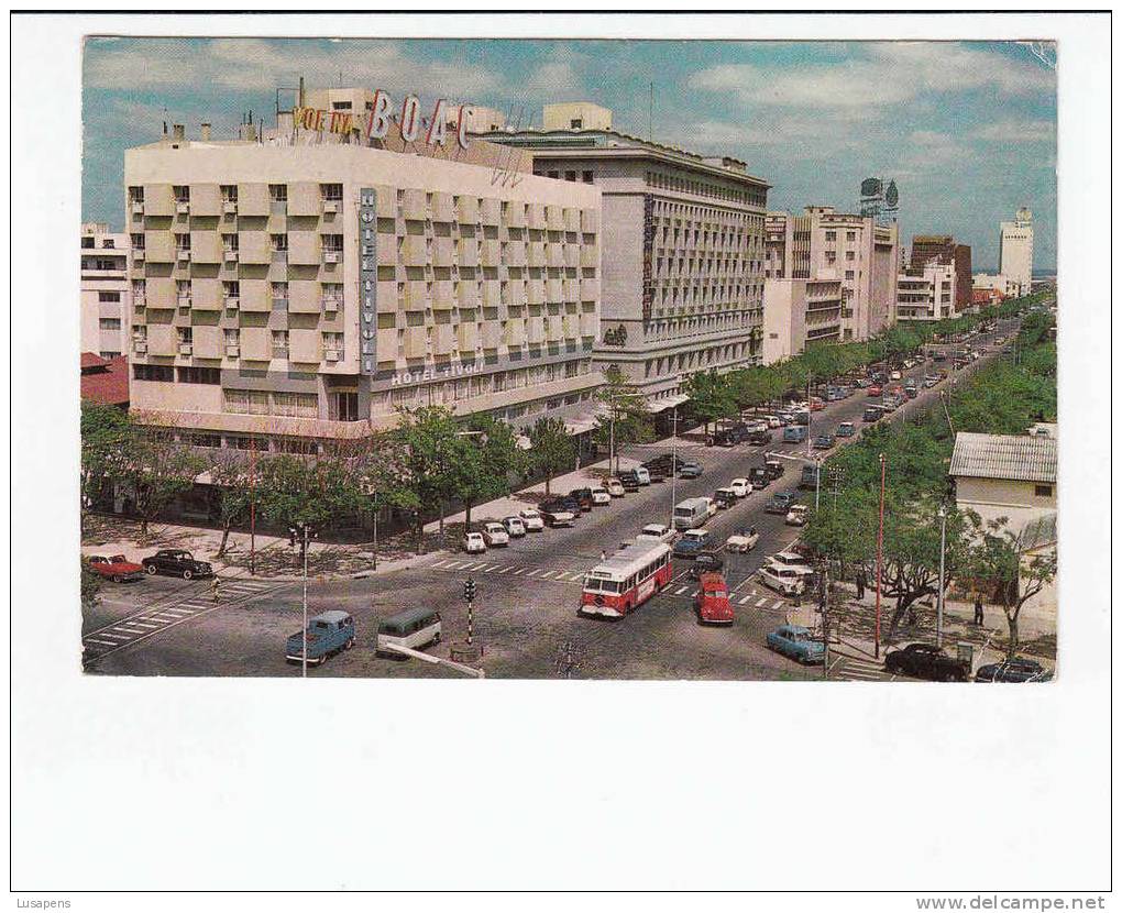 Portugal - MOÇAMBIQUE MOZAMBIQUE [072] - LOURENÇO MARQUES - AVENIDA REPÚBLICA VISTA GERAL OLD CARS AUTOMOBILES VOITURES - Mozambique