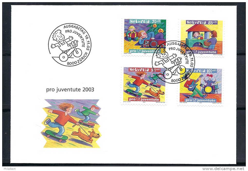 PJ2003 - FDC Pro Juventute 2003 - Lettres & Documents