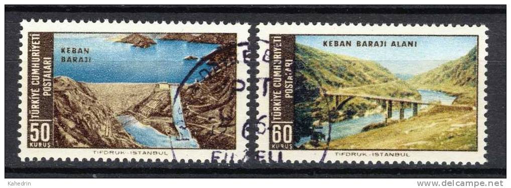 Turkey/Turquie/Türkei 1966, Keban Dam, First Day Cancel, CTO - Gebraucht