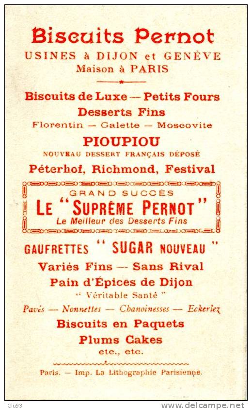 Chromo - Aux écoutes ! - Biscuits Pernot - Dijon - Pernot