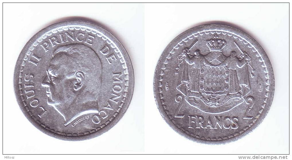 Monaco 2 Francs 1943 - 1922-1949 Louis II.