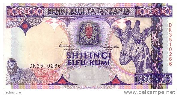 TANZANIE   10 000 Shilingi   Non Daté (1997)   Pick 33     ***** BILLET  NEUF ***** - Tanzanie