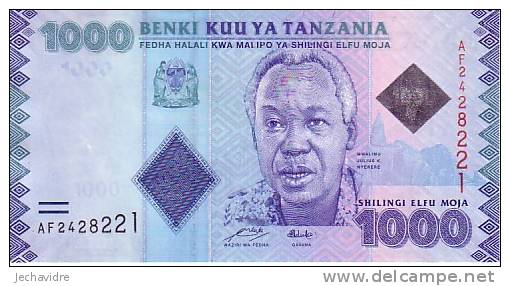 TANZANIE  1 000 Shillings  Emission De 2010     ***** BILLET  NEUF ***** - Tanzanie