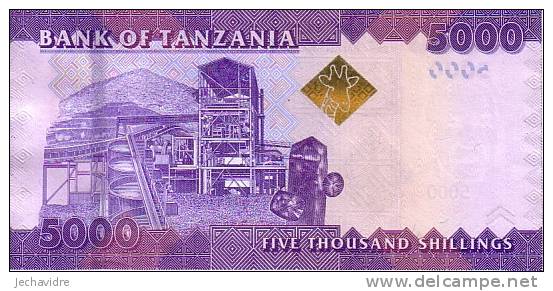 TANZANIE   5 000 Shillings   Emission De 2010     ***** BILLET  NEUF ***** - Tanzanie