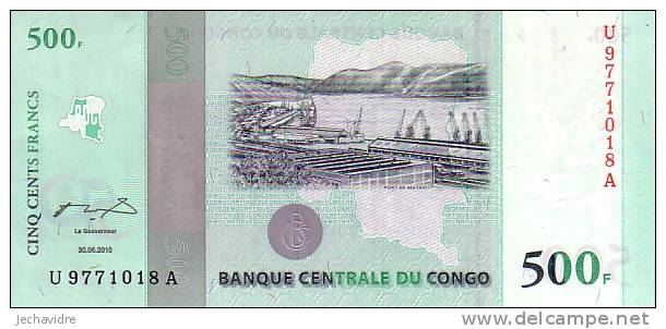 CONGO   500 Francs  Daté Du 30-06-2010     ***** BILLET  NEUF ***** - Sin Clasificación