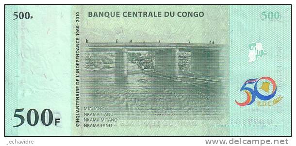 CONGO   500 Francs  Daté Du 30-06-2010     ***** BILLET  NEUF ***** - Non Classés