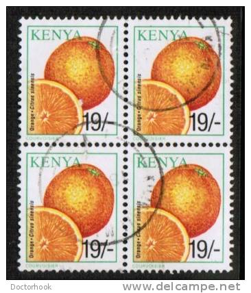 KENYA   Scott #  755  VF USED Block Of 4 - Kenya (1963-...)