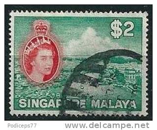 Singapur  1955  QE II Pictorial  2 $  Mi-Nr.41  Gestempelt / Used - Singapur (...-1959)